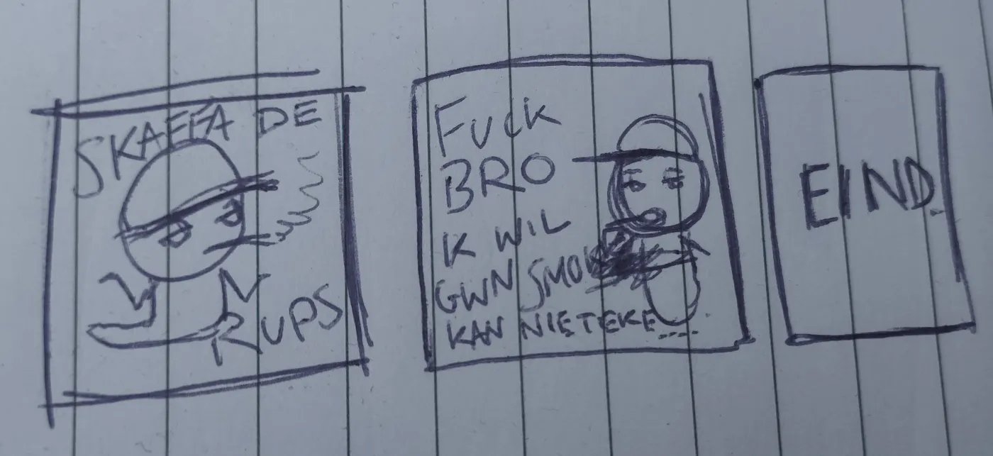 Skaffa kan niet tekenen
